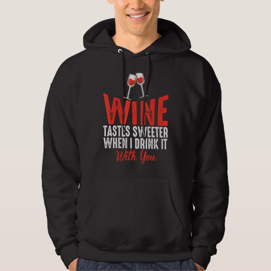 Weintrinkpartner Hoodie (Vorderseite)