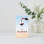 Weintrub | Bewertung Visitenkarte (Stehend Vorderseite)