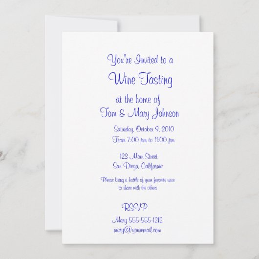 Weintrub im Weinkeller Einladung (Rückseite)