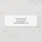 Weintrub Mini Visitenkarte (Rückseite)