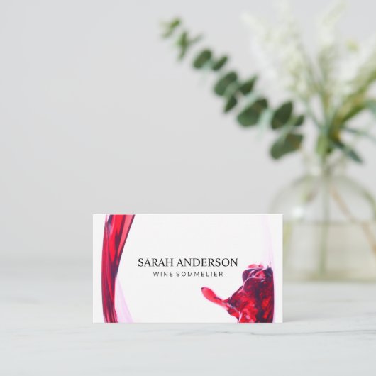 Weintrub Visitenkarte (Stehend Vorderseite)