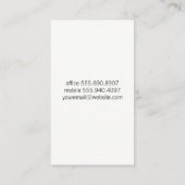 Weintrub | Weinflasche und Glas Visitenkarte (Rückseite)