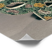 Weinvase in Form des Zeichens 'shou' Poster (Ecke)