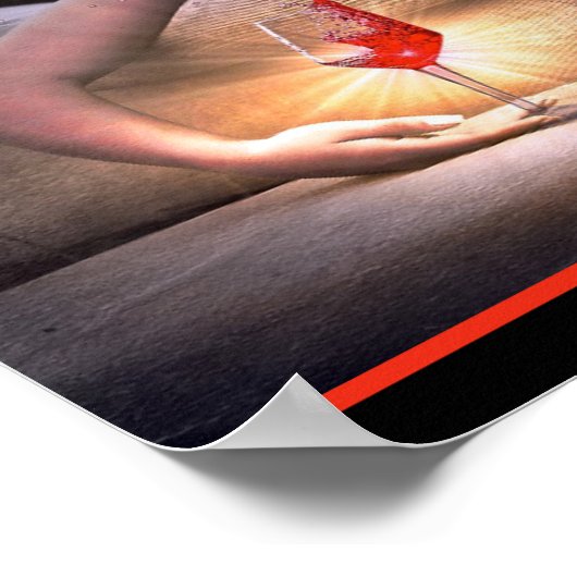 Weinverfüllung Poster (Ecke)