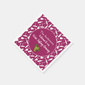 Weinverkostung Abend Party Serviette (Ecke)