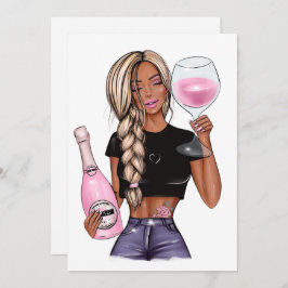 Weinverkostung Brautdusche Einladung