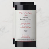 Weinverkostung Einladung (Vorne/Hinten)