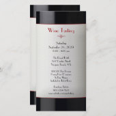 Weinverkostung Einladung (Vorne/Hinten)
