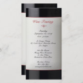 Weinverkostung Einladung (Vorne/Hinten)