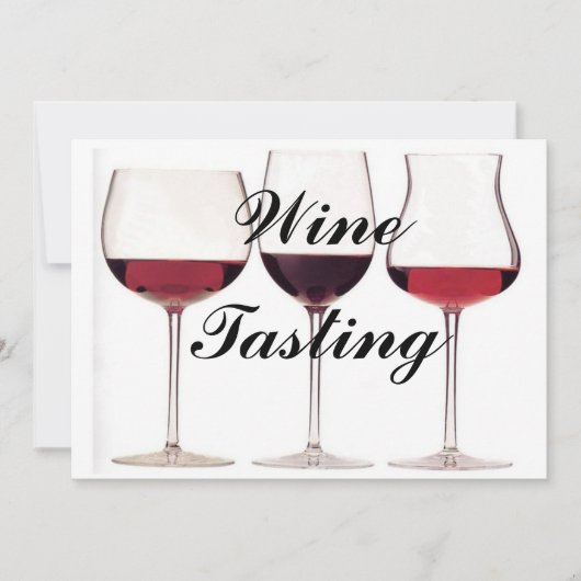 Weinverkostung Einladung Persönlich (Vorderseite)