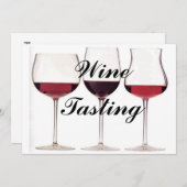 Weinverkostung Einladung Persönlich (Vorne/Hinten)