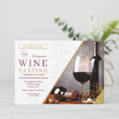 Weinverkostung Einladungen (Stehend Vorderseite)