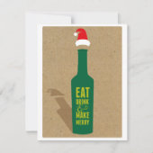 Weinverkostung Feier Einladung - Chef! (Vorderseite)