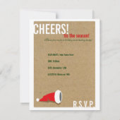 Weinverkostung Feier Einladung - Chef! (Rückseite)