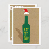 Weinverkostung Feier Einladung - Chef! (Vorne/Hinten)