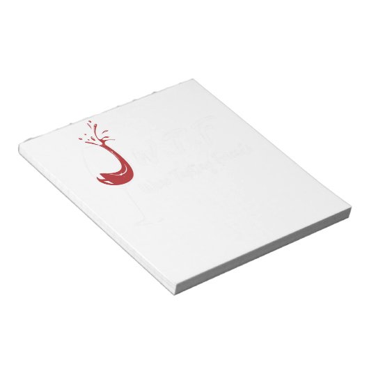 Weinverkostung Freunde des Weinkellers Weinroute M Notizblock (angewinkelt)