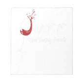 Weinverkostung Freunde des Weinkellers Weinroute M Notizblock (Vorderseite)