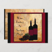 Weinverkostung Fundraiser Einladung (Vorne/Hinten)