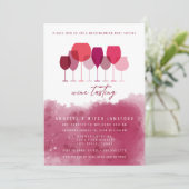 Weinverkostung, Haushaltswärmung Einladung (Stehend Vorderseite)