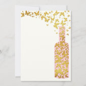 Weinverkostung Junggeselinnen-Abschied Schmetterli Einladung (Rückseite)