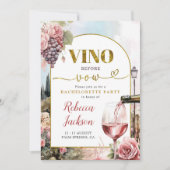 Weinverkostung Junggeselinnen-Abschied Weinroute M Einladung (Vorderseite)