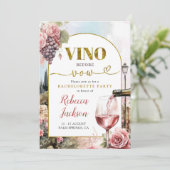 Weinverkostung Junggeselinnen-Abschied Weinroute M Einladung (Stehend Vorderseite)