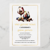 Weinverkostung mit Aquarellwein, Pairing von Weinb Folieneinladung (Vorderseite)