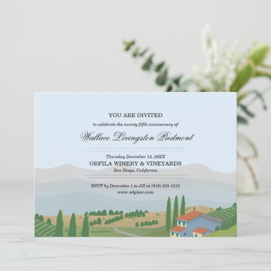 Weinverkostung oder Weinkeller Einladung (Stehend Vorderseite)