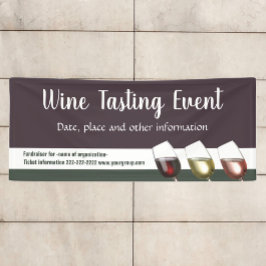 Weinverkostung oder Weinveranstaltung Banner