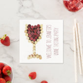 Weinverkostung Party Custom Napkins Serviette (Beispiel)