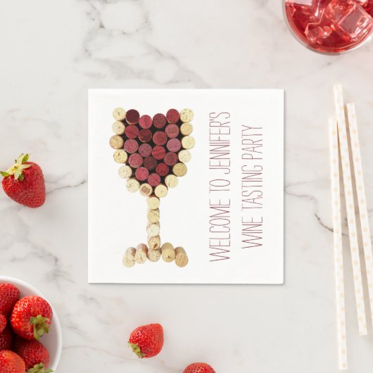 Weinverkostung Party Custom Napkins Serviette (Beispiel)