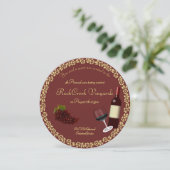 Weinverkostung Party Einladung (Stehend Vorderseite)