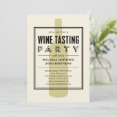 Weinverkostung Party Einladungen (Stehend Vorderseite)