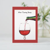 Weinverkostung Party laden ein Einladung (Stehend Vorderseite)