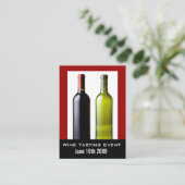 Weinverkostung Veranstaltung Mini Einladung Karten (Stehend Vorderseite)