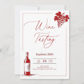 Weinverkostung Weinkeller Modernes Burgund 50. Geb Einladung (Vorderseite)