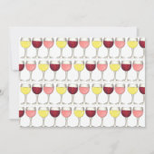 Weinverkostung Weinkeller und Weine Weinroute Wein Einladung (Rückseite)