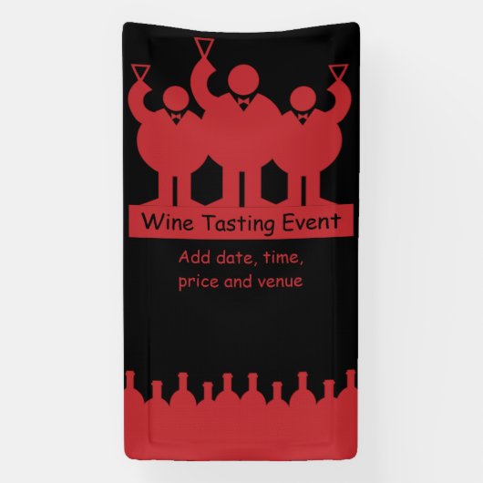 Weinverkostung Werbeaktion Banner (Vertikal)