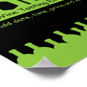 Weinverkostung Werbeaktion Poster (Ecke)