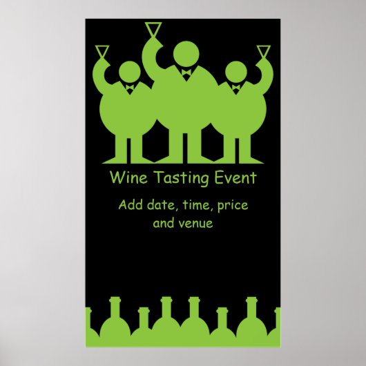 Weinverkostung Werbeaktion Poster (Vorne)