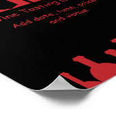 Weinverkostung Werbeaktion Poster (Ecke)