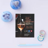 Weinverkostung Wohltätigkeit Weingarten Weinfest L Flyer (Einzeln)