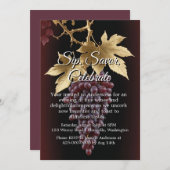 Weinverkostungseinladung Einladung (Vorne/Hinten)