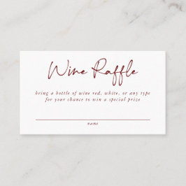 Weinverpackungskarte Visitenkarte