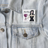 WeinVixen "böses Mädchen " Button (Beispiel)