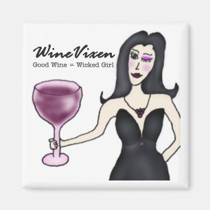 Weinvixen-"böses Mädchen-" Magnet