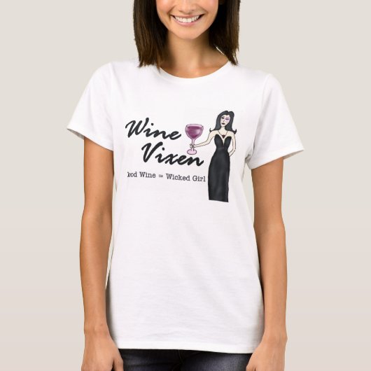 WeinVixen "böses Mädchen " T-Shirt (Vorderseite)