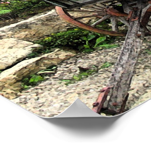 Weinwagen Poster (Ecke)