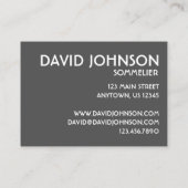 Weinwanderwege Bar Brille Weinkultur und Erde Wein Visitenkarte (Rückseite)