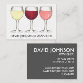 Weinwanderwege Bar Brille Weinkultur und Erde Wein Visitenkarte (Vorne/Hinten)